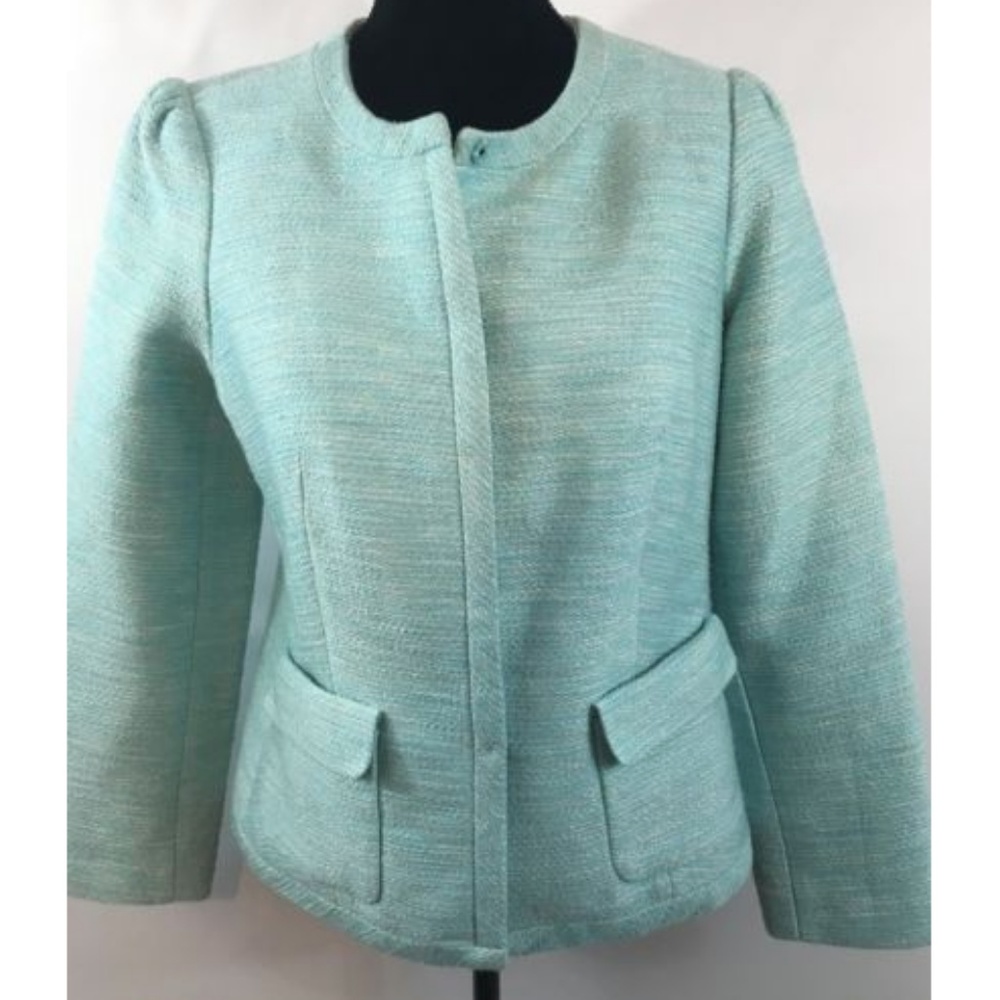 Talbots Metallic Tweed Jacket New! $179 Sz10